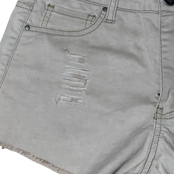 Union Jack Tan Cheeky Cutoff Shorts size 28 waist - Picture 4 of 9